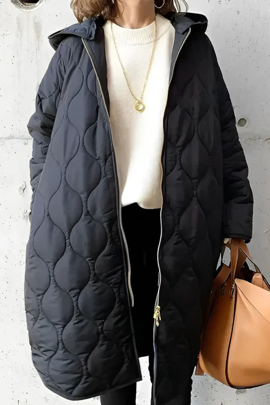 LP | Cappotto trapuntato con cappuccio