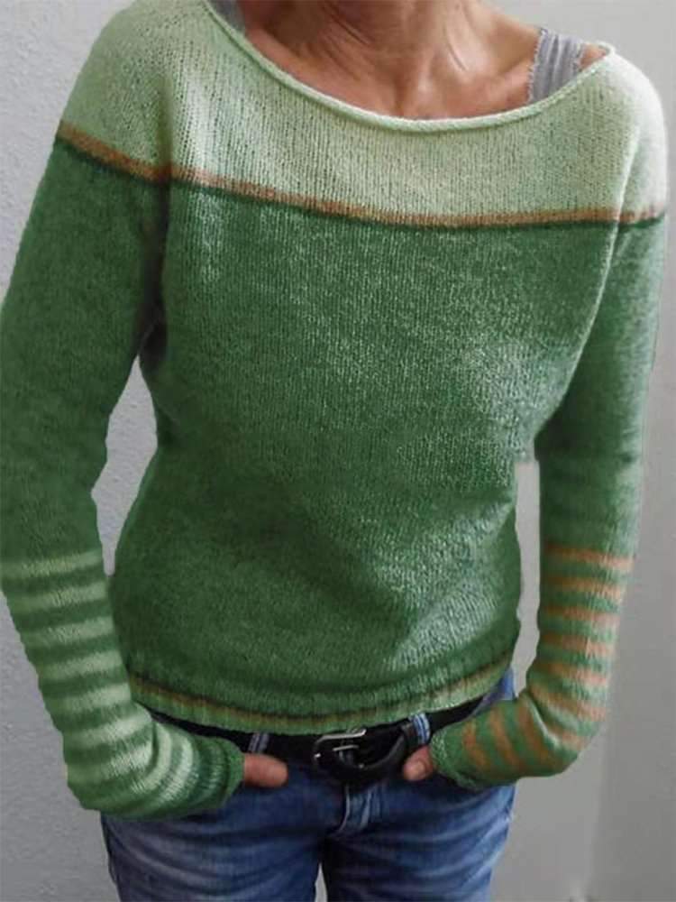 LP | Maglia colorblock con maniche a righe