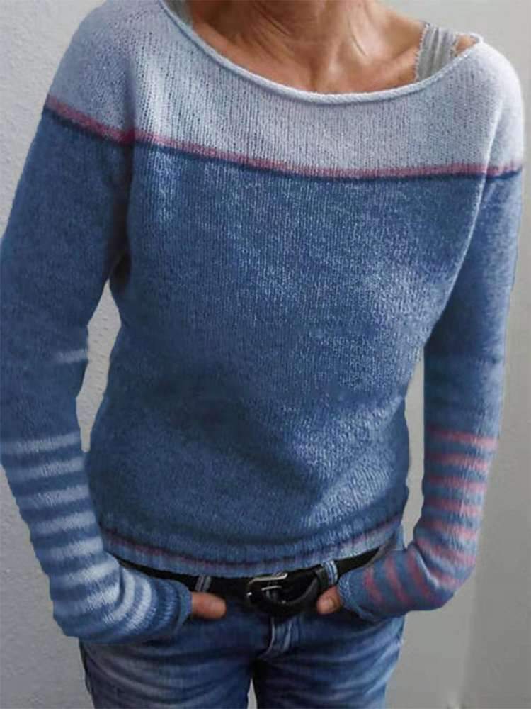 LP | Maglia colorblock con maniche a righe