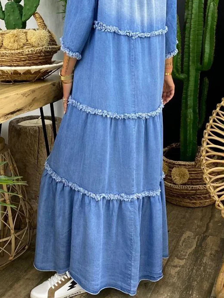 LP | Maxi abito con scollo a V