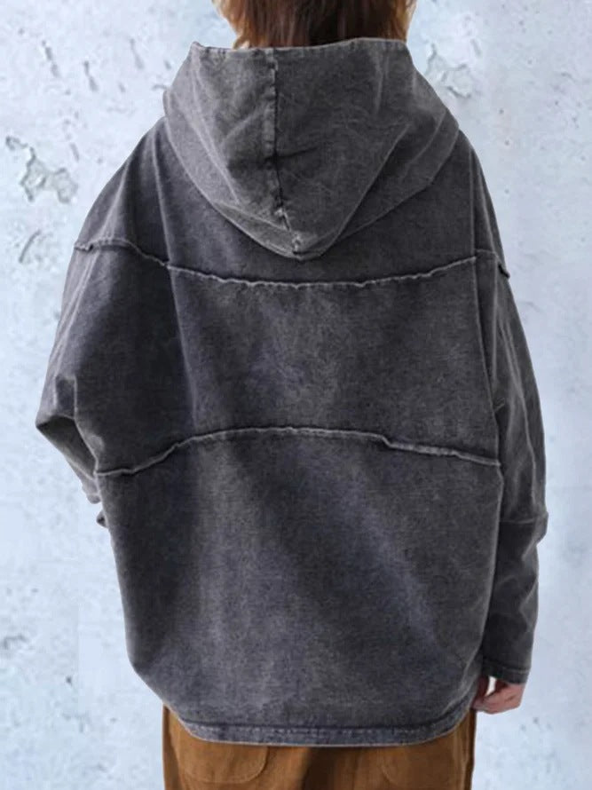 LP | Felpa con cappuccio in denim