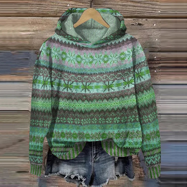 LP | Felpa con cappuccio a fantasia Cosy