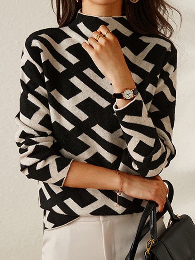 LP | Maglia geometrica chic