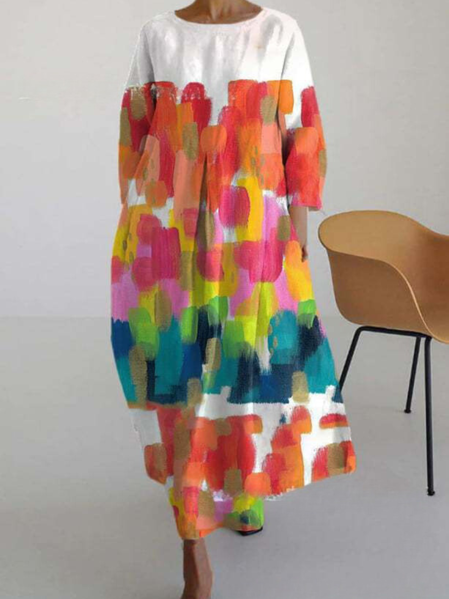 LP | Maxi abito estivo elegante e colorato
