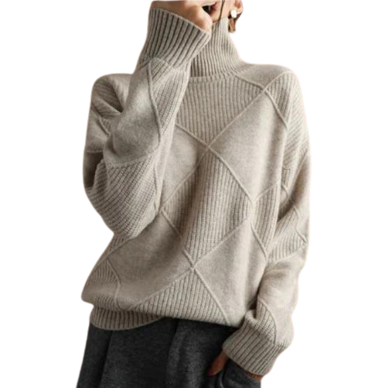 LP | Elegante maglione in cashmere a collo alto