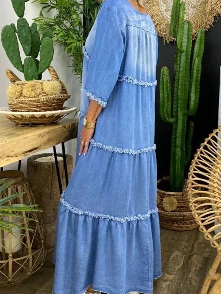 LP | Maxi abito con scollo a V