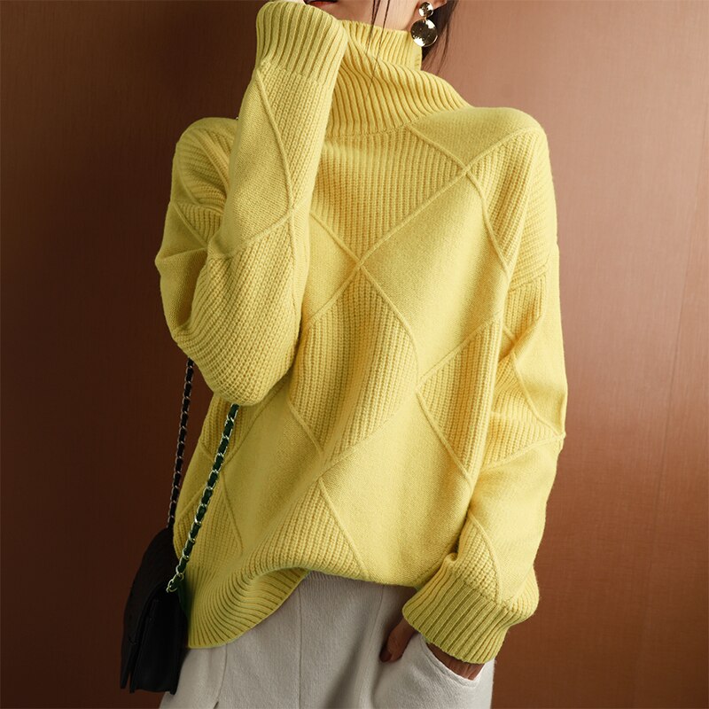 LP | Elegante maglione in cashmere a collo alto