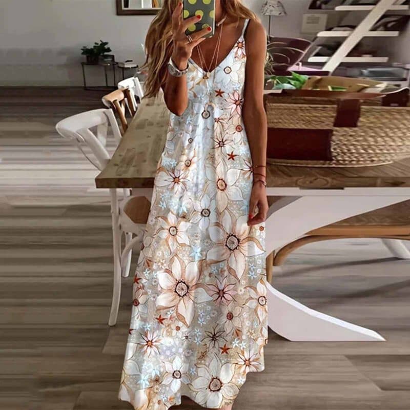 LP | Moda maxi abito senza maniche