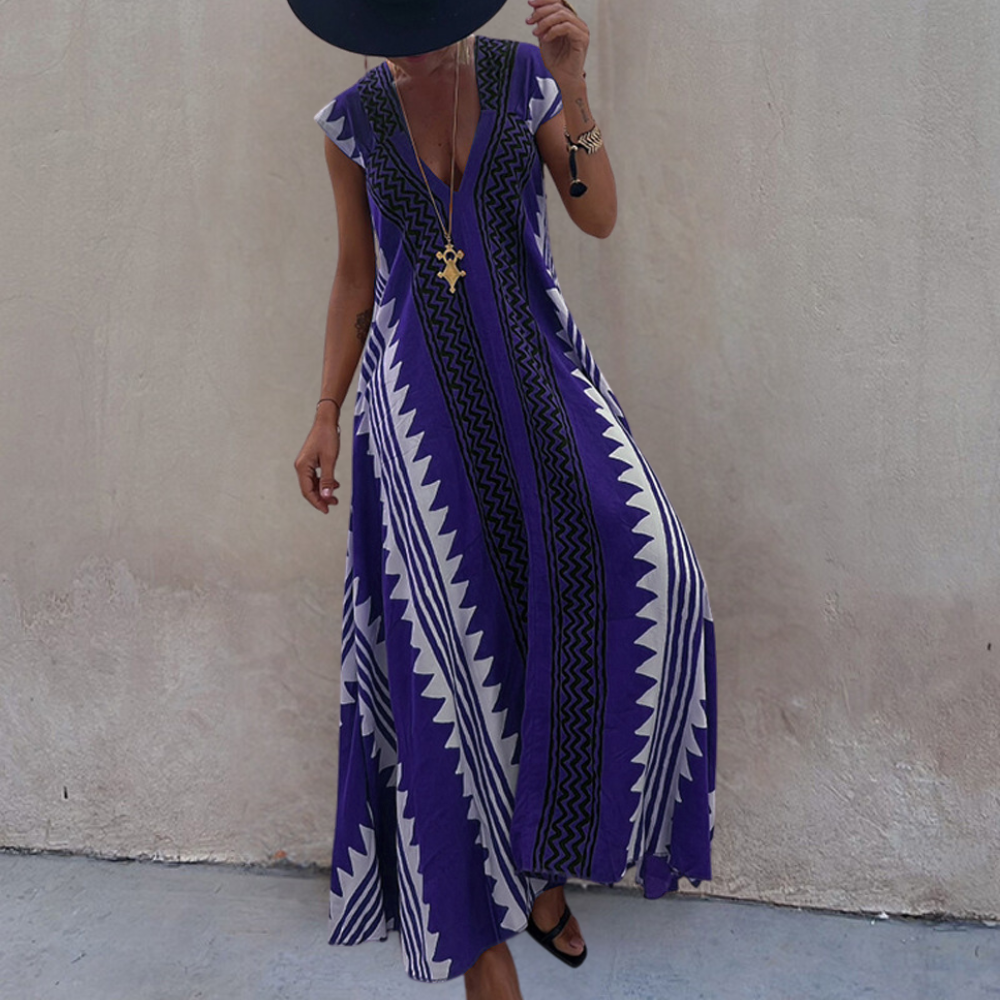 LP | Maxi abito geometrico in stile bohémien