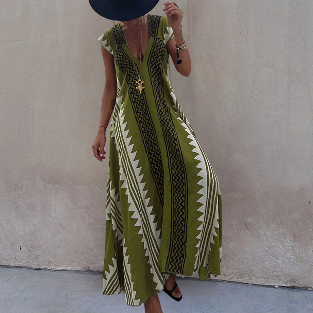 LP | Maxi abito geometrico in stile bohémien