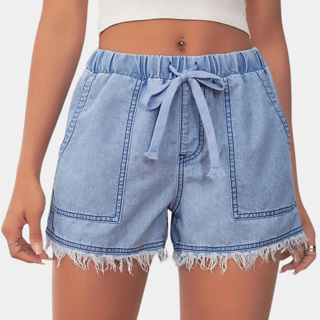 LP | Pantaloncini da donna con orlo da golf e coulisse
