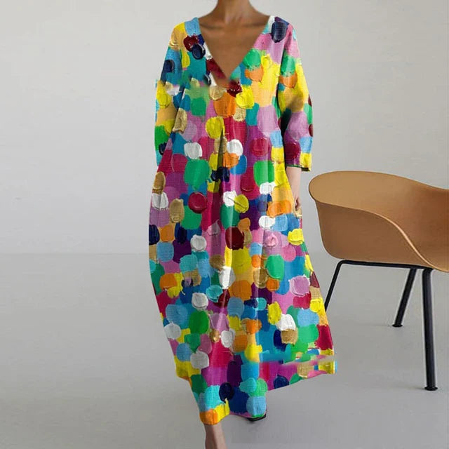LP | Abito estivo elegante e colorato con stampa