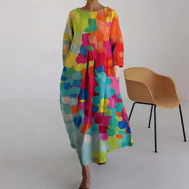 LP | Abito estivo elegante e colorato con stampa