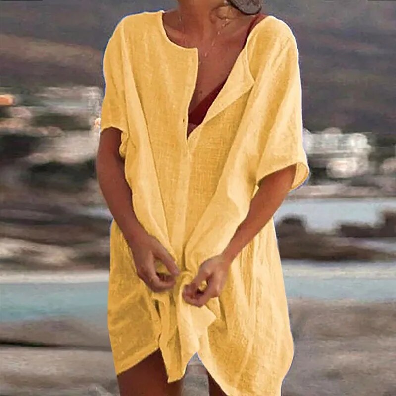 LP | Abito casual in cotone e lino