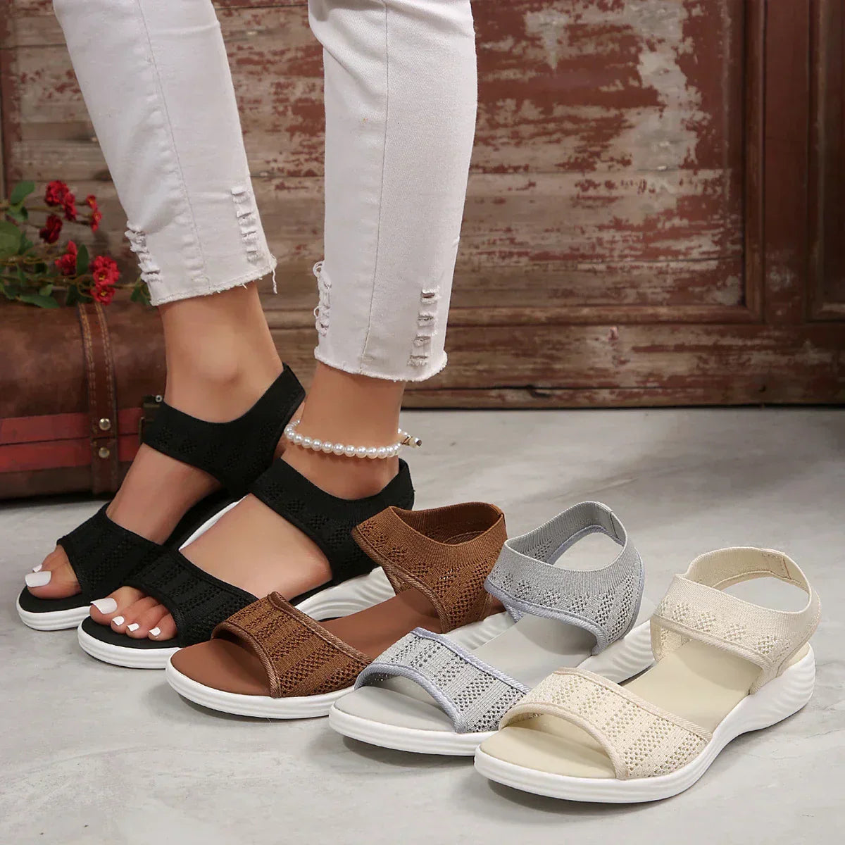 LP | Sandali classici da donna in rete