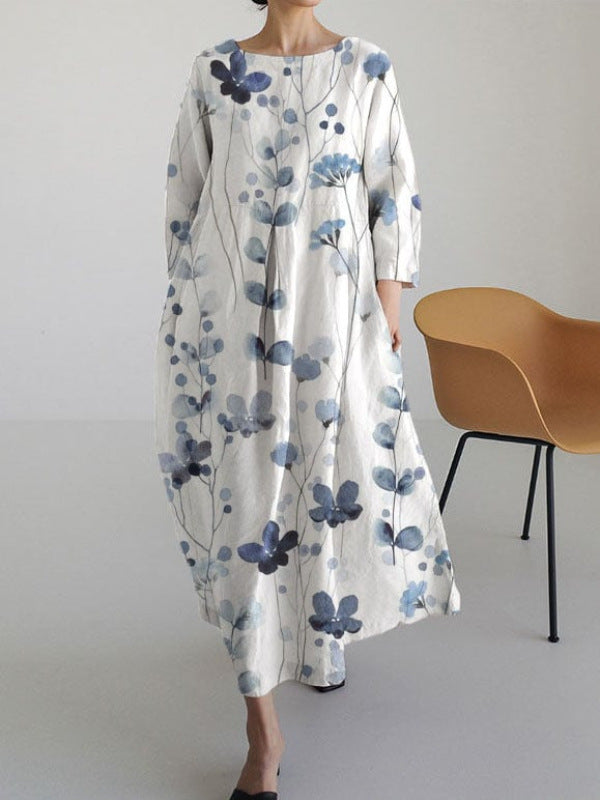 LP | Maxi abito elegante con stampa colorata