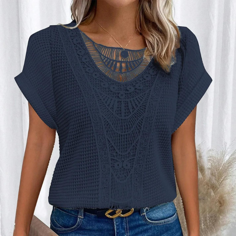 LP | Camicia casual con trama waffle Riaño