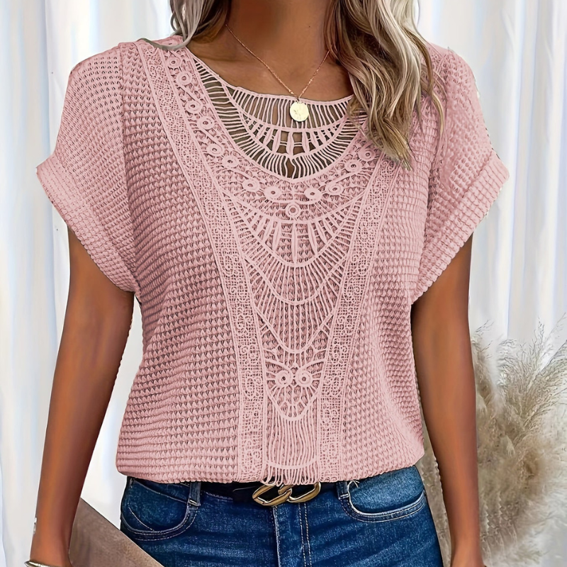 LP | Camicia casual con trama waffle Riaño