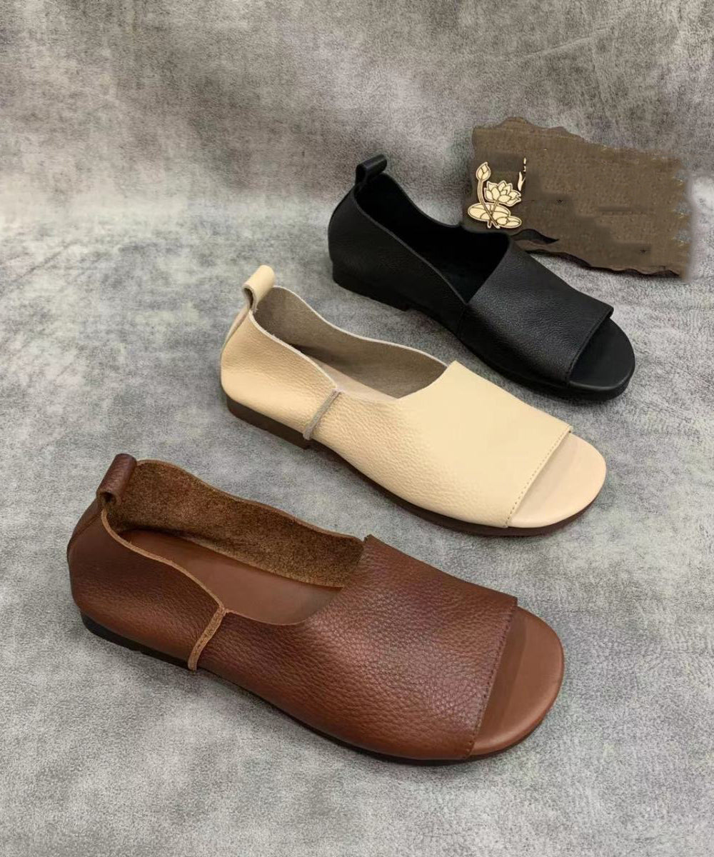 LP | Ballerine minimaliste con punta aperta