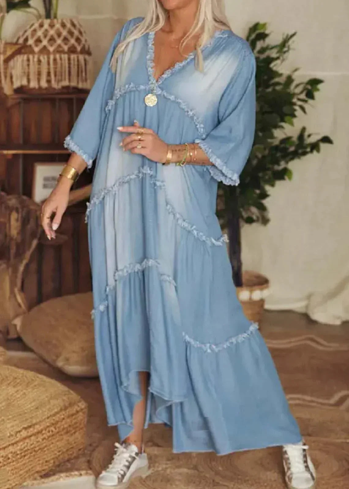 LP | Maxi abito in denim