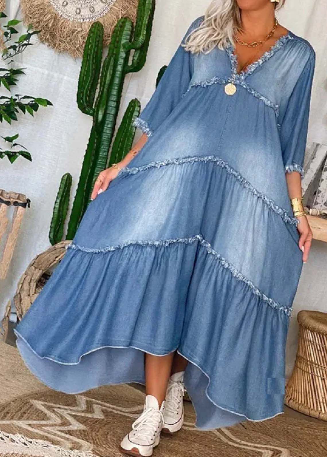 LP | Maxi abito in denim