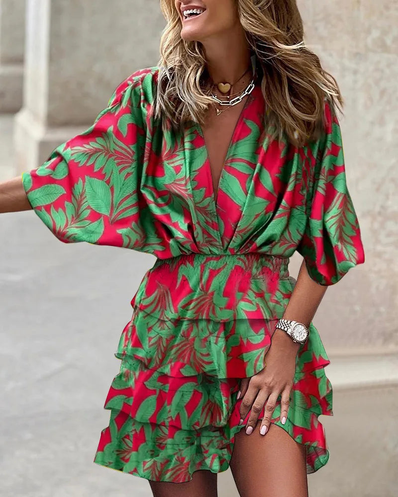 LP | Mini abito elegante con stampa