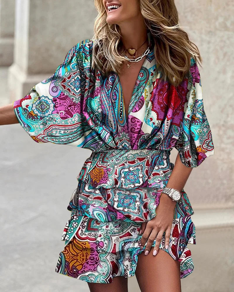 LP | Mini abito elegante con stampa
