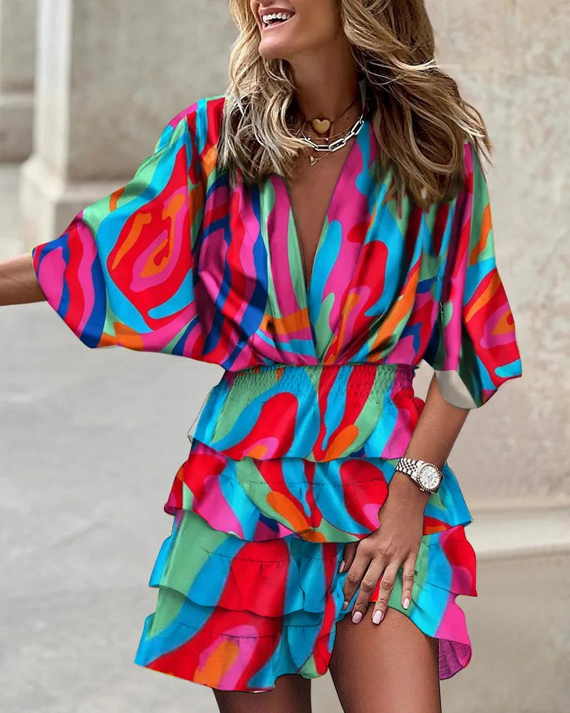 LP | Mini abito elegante con stampa