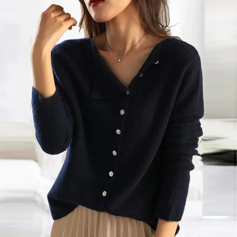 LP | Maglia asimmetrica con abbottonatura
