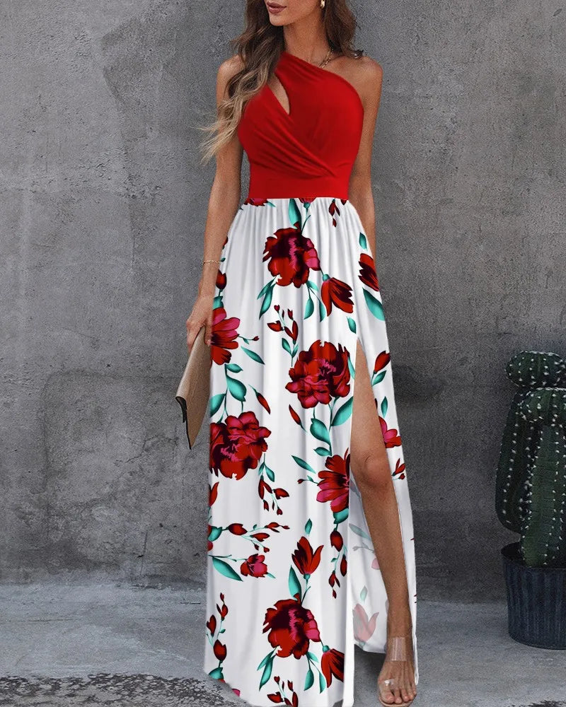 LP | Maxi abito elegante con monospalla