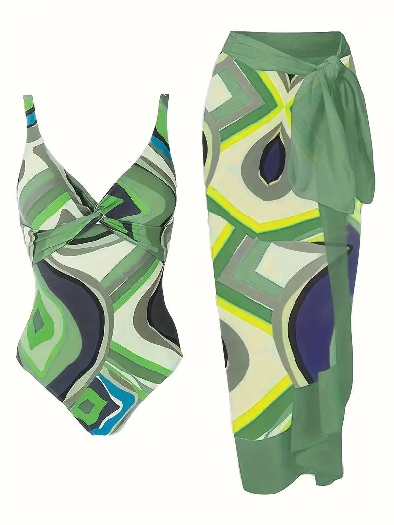 LP | Costume da bagno sexy con motivo tropicale