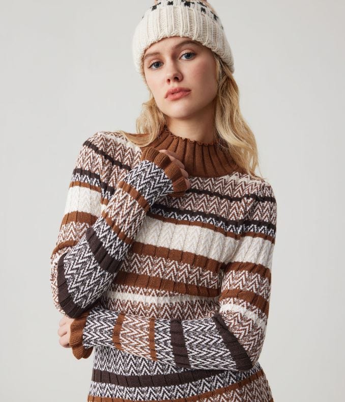 LP | Abito elegante da donna in maglia elasticizzata