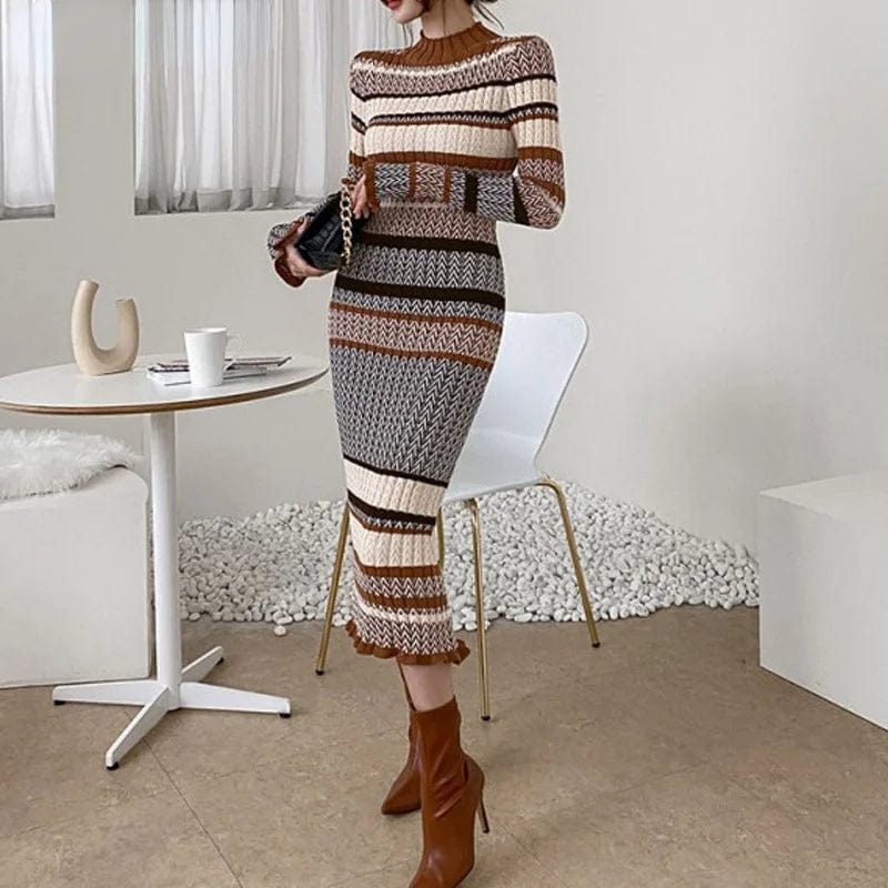 LP | Abito elegante da donna in maglia elasticizzata