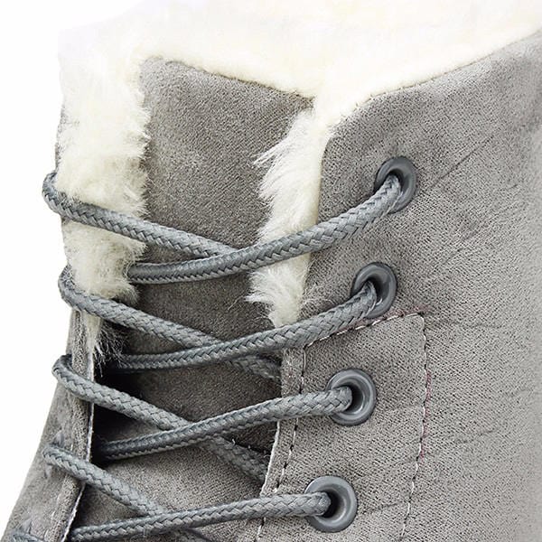 LP | Stivaletti stringati bianco neve
