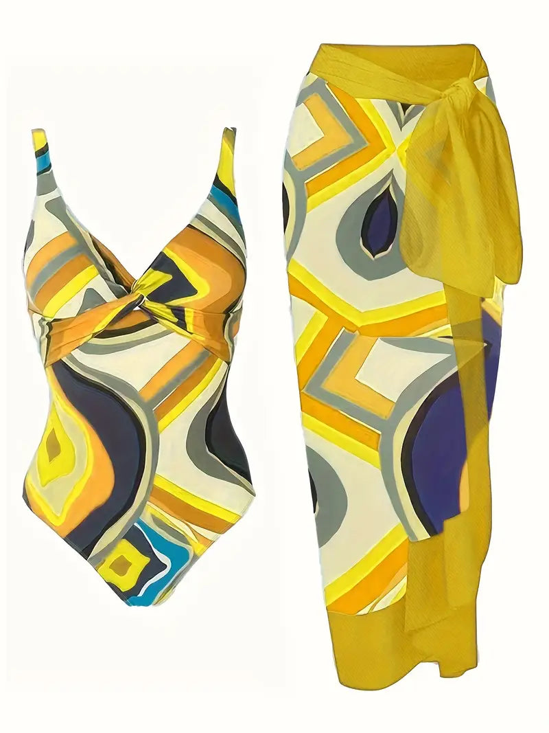 LP | Costume da bagno sexy con motivo tropicale