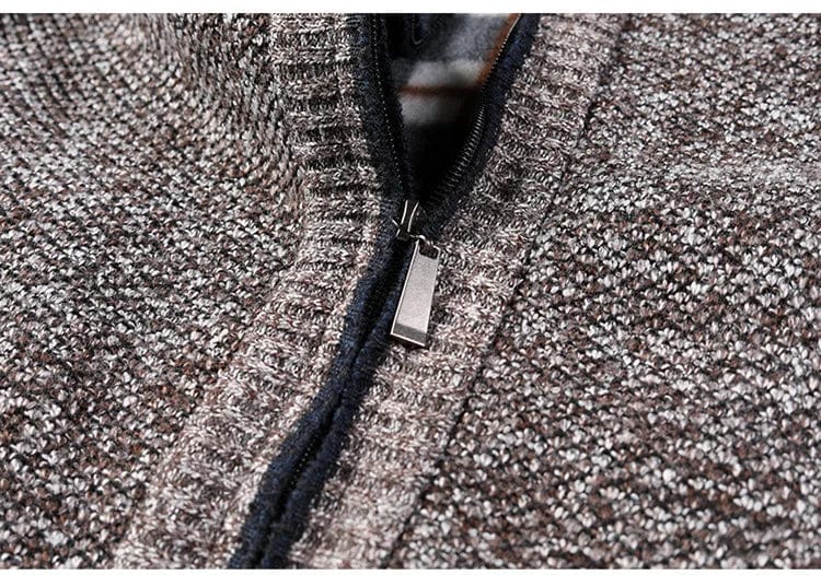 LP | cappotto in maglia grossa con zip