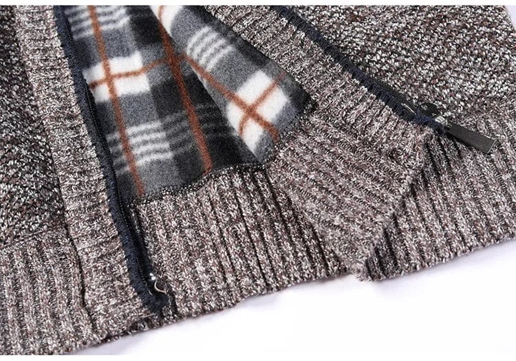 LP | cappotto in maglia grossa con zip