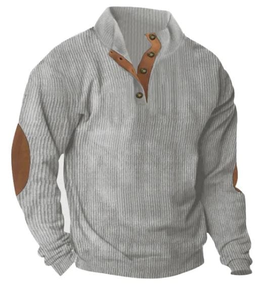 LP | Felpa casual con collo alto e maniche lunghe