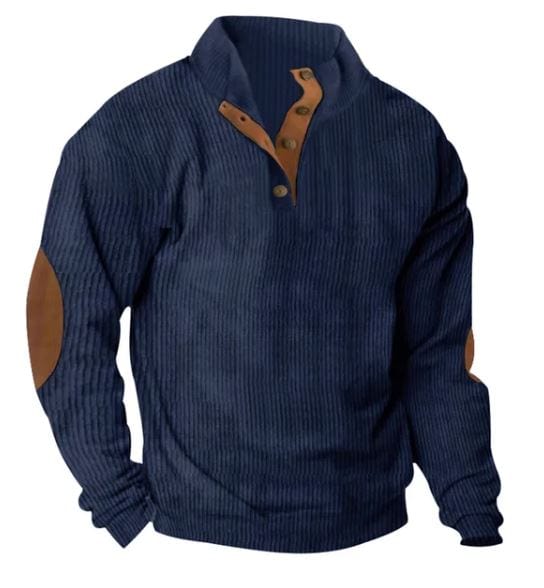 LP | Felpa casual con collo alto e maniche lunghe