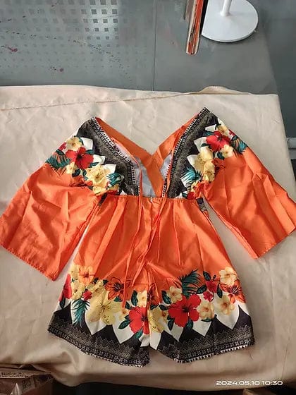 LP | Romper elegante con stampa floreale