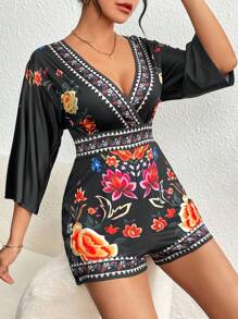 LP | Romper elegante con stampa floreale
