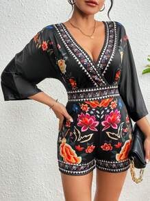 LP | Romper elegante con stampa floreale