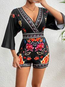 LP | Romper elegante con stampa floreale