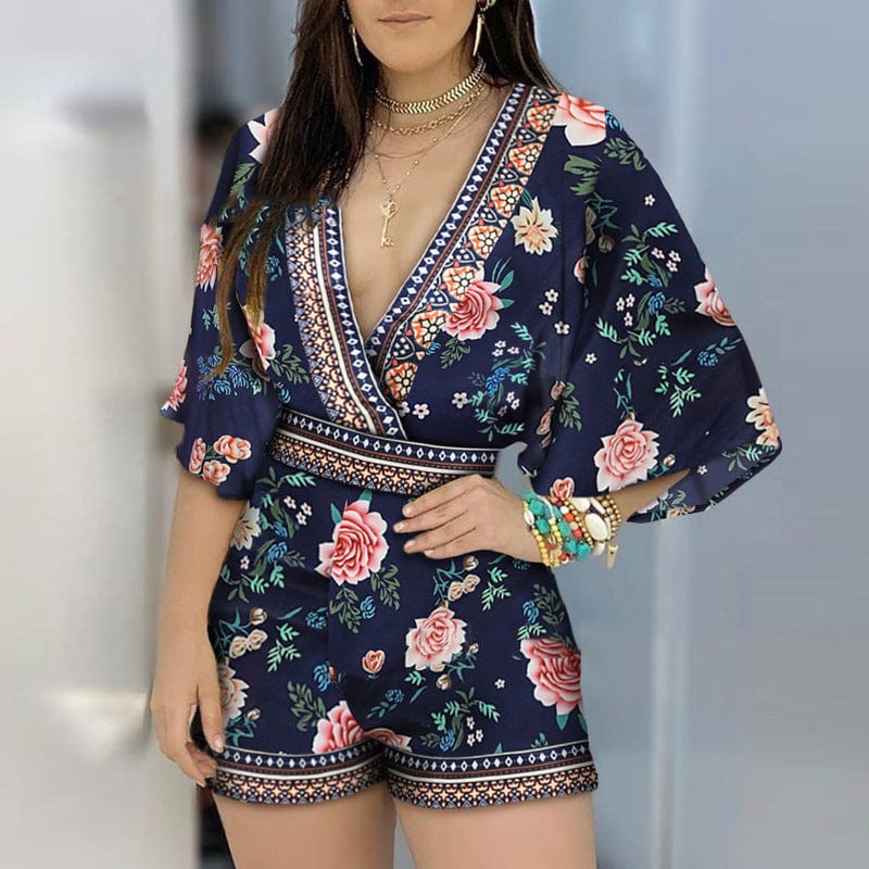 LP | Romper elegante con stampa floreale