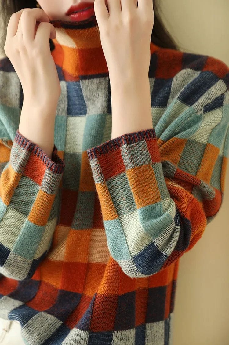 LP | Elegante maglione dolcevita con stampa
