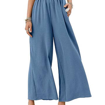 LP | Pantaloni con arricciatura ed elastico a vita alta