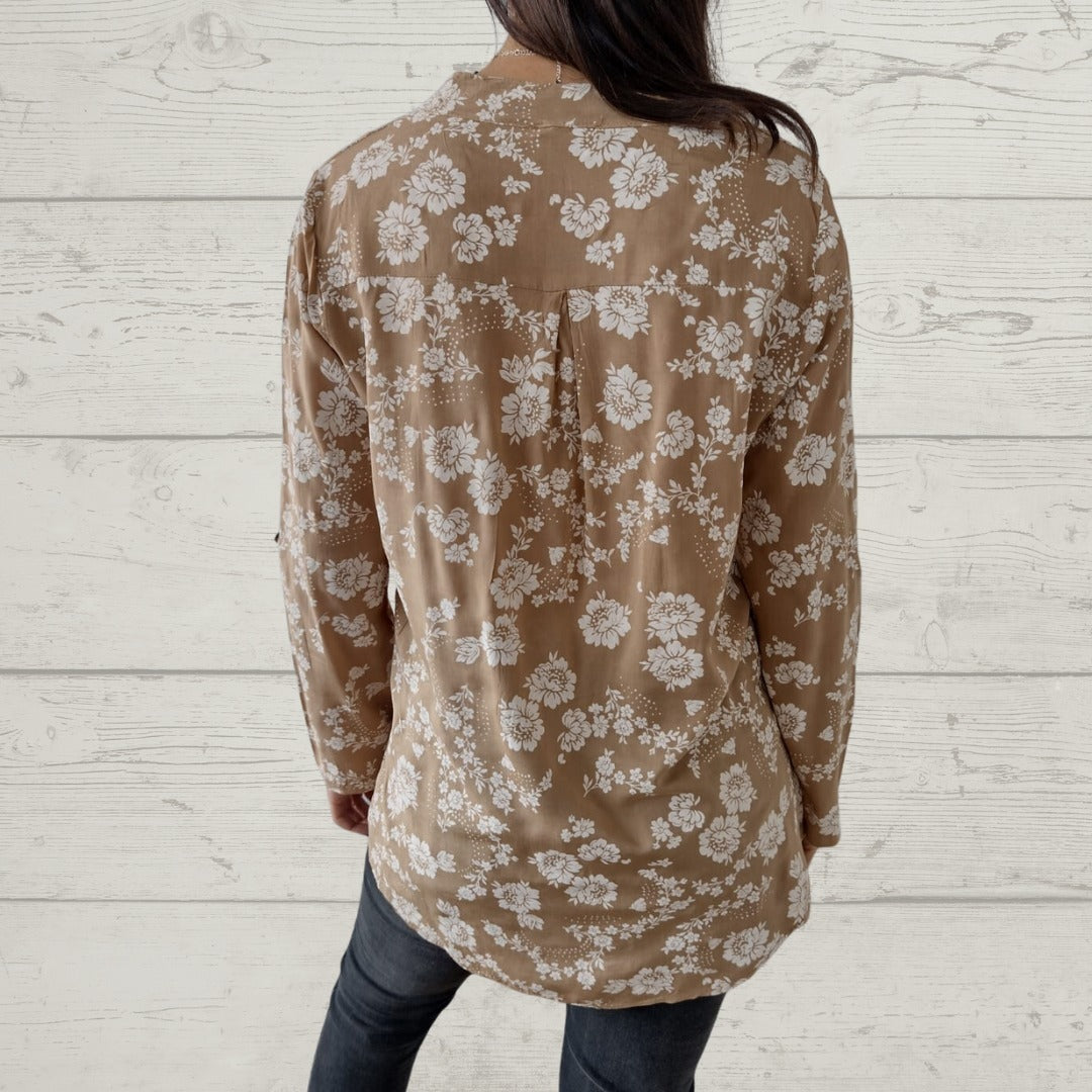 LP | Elegante top floreale a maniche lunghe