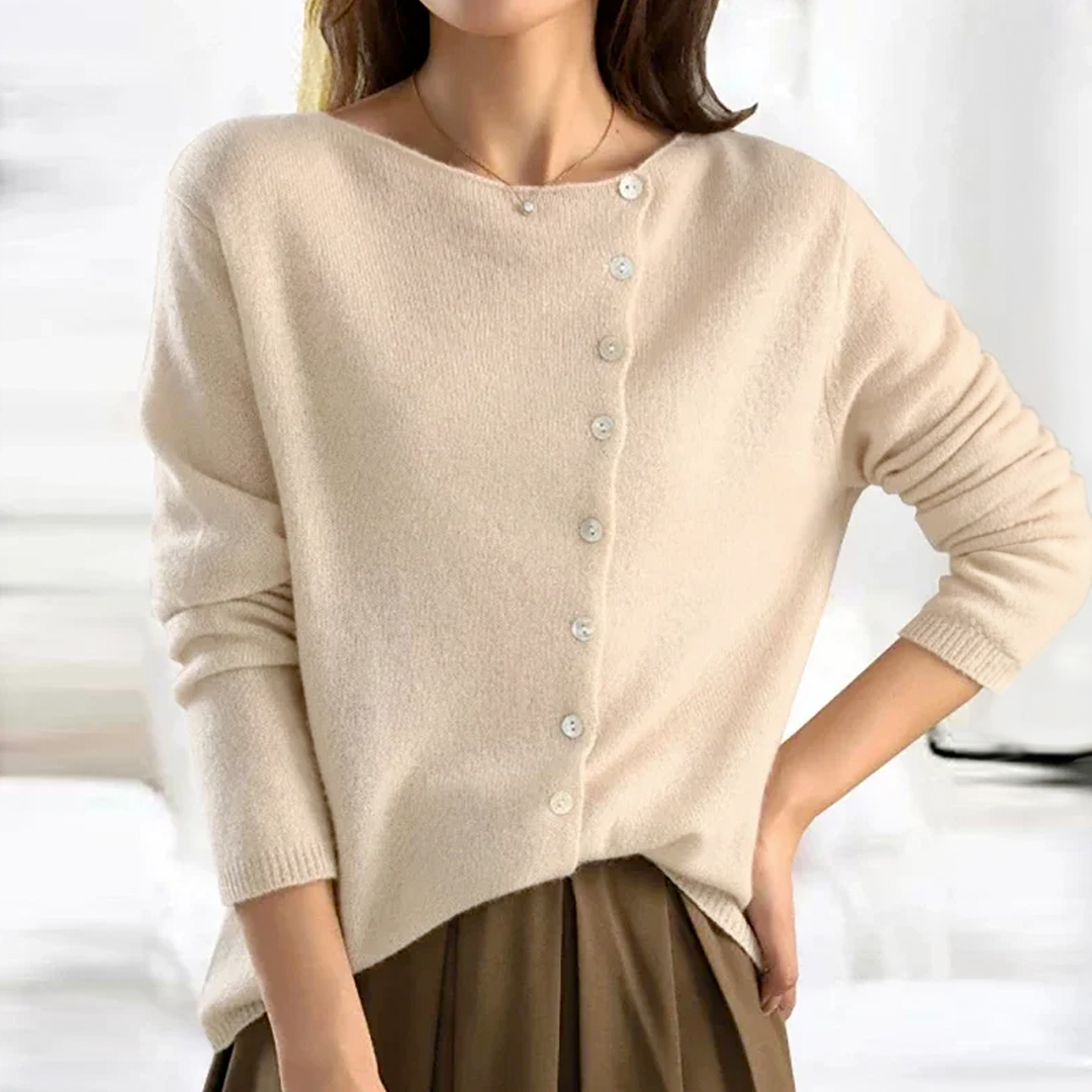 LP | Maglia asimmetrica con abbottonatura