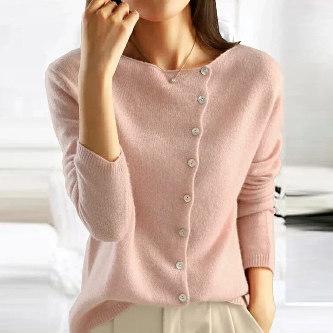 LP | Maglia asimmetrica con abbottonatura