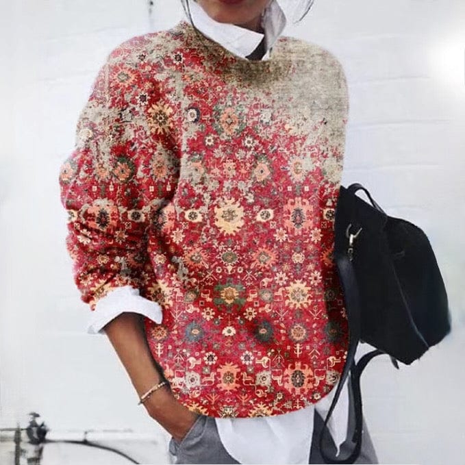LP | Janssen - Maglia elegante con stampa rossa